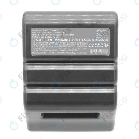 Dyson 360 Vis Nav, Heurist (2020) - Akkumulátor 968734-02, 967864-02 Li-Ion 14.8V 6600mAh HQ