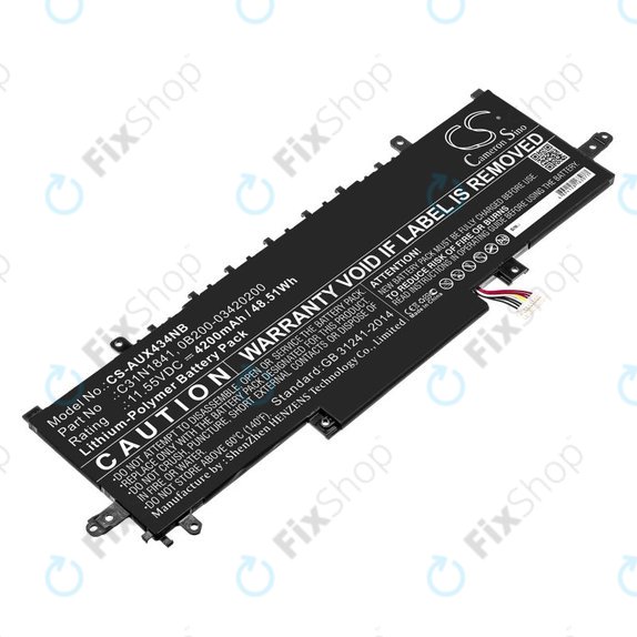 Akkumulátor Asus ZenBook 14, Flip 14, 4200mAh, Li-Pol, 11.55V, C31N1841, HQ