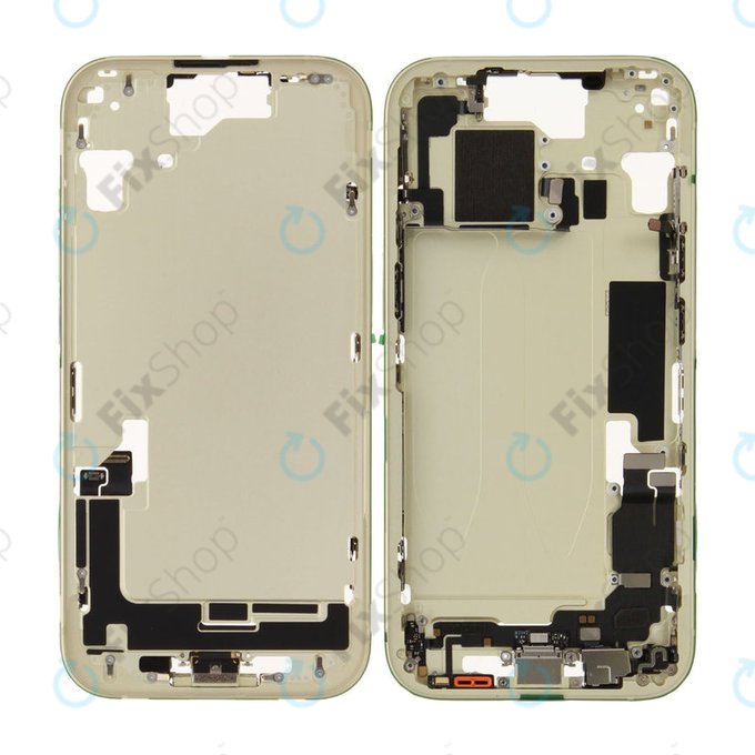 Középső keret akkumulátorral | iPhone 15 | Yellow | ZD076-00671 | Genuine Apple