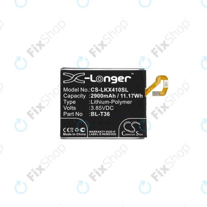 LG K10 (2018), K11, K11 Plus, K11 Prime, K30, Harmony 2 - Akkumulátor BL-T36, EAC63638201 2900mAh HQ