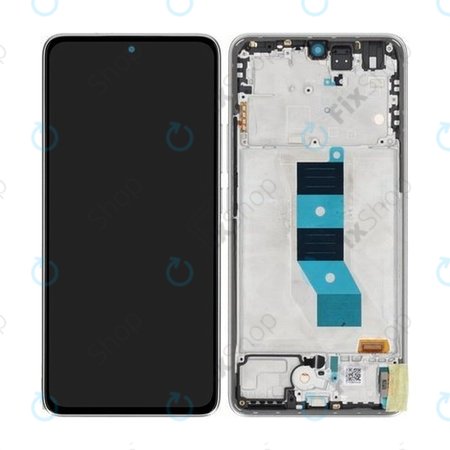 Xiaomi Poco M7 Pro 5G - LCD Kijelző + Érintőüveg + Keret (Silver) - 5600070O17P00 Genuine Service Pack