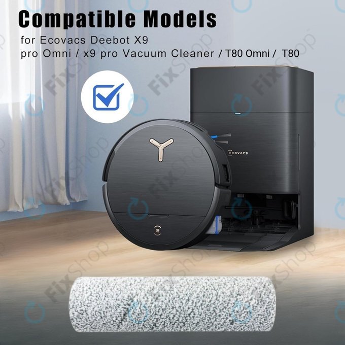 Ecovacs Deebot X9 Pro Omni, X9 Pro, X8 Pro Omni, X8 Omni, T80 Omni, T80 - Felmosó henger