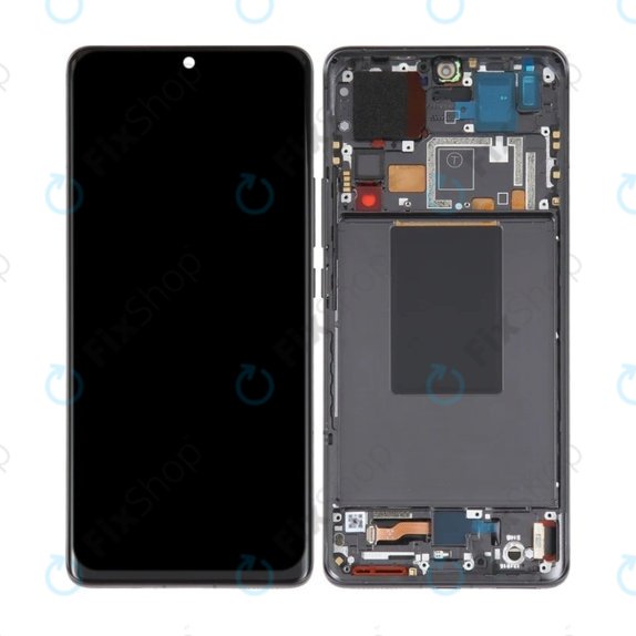 Xiaomi 12 Pro 2201122C 2201122G - LCD Kijelző + Érintőüveg + Keret (Black) OLED