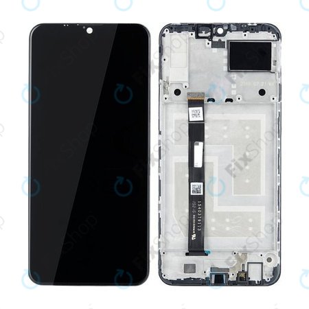 Lenovo K10 Note - LCD Kijelző + Érintőüveg + Keret (Black) TFT