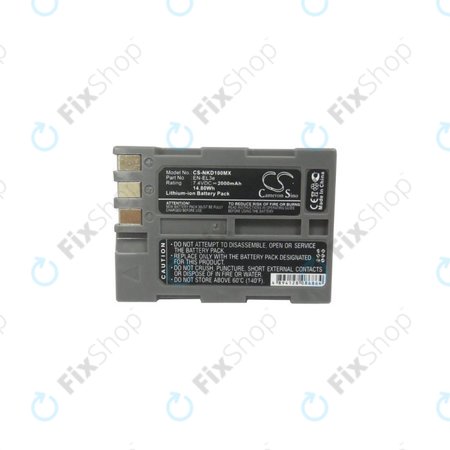 Nikon D50, D70, D80, D90, D100, D200, D300, D700, D900 - Akkumulátor EN-EL3e Li-Ion 2000mAh HQ