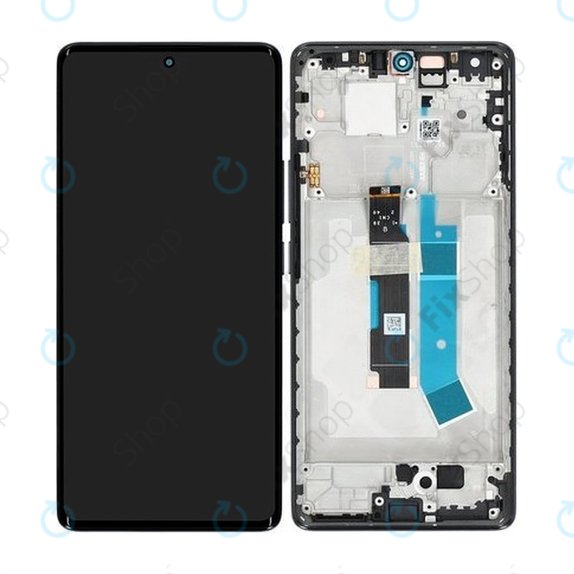 Xiaomi Redmi Note 14 Pro 4G 24116RACCG - LCD Kijelző + Érintőüveg + Keret (Midnight Black) - 560003000O600 Genuine Service Pack