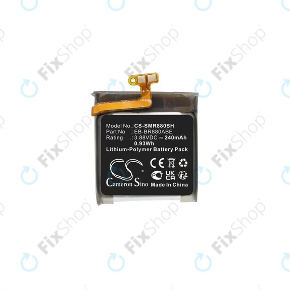 Akkumulátor Samsung Galaxy Watch 4 40mm, Watch4 Classic 42mm, 240mAh, Li-Pol, 3.88V, EB-BR880ABE, HQ
