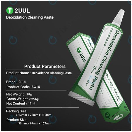 Dezoxidáló paszta forrasztóhegy felújításhoz, 2UUL SC15, 15ml