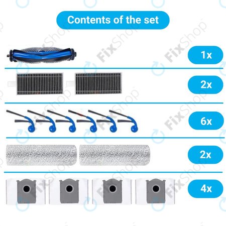 Ecovacs T80 Omni, T80 - Komplett kiegészítő készlet