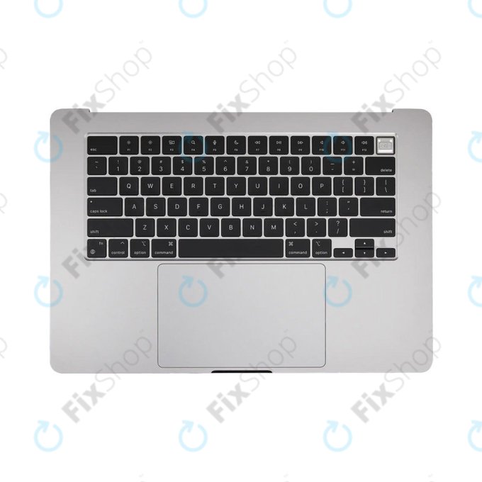 Felső billentyűzetkeret MacBook Air 15", A3114 (2024), US billentyűzettel és akkumulátorral, Space Gray, 661-40266, Genuine Apple
