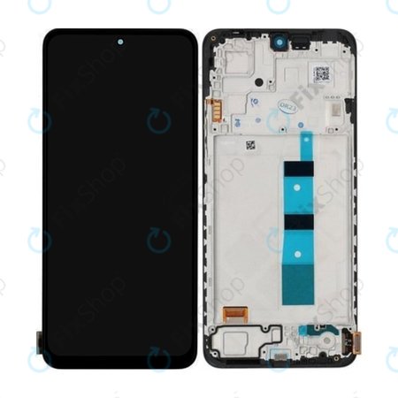 Xiaomi Redmi Note 12 5G - LCD Kijelző + Érintőüveg + Keret (Onyx Gray) - 56000100M700 Genuine Service Pack