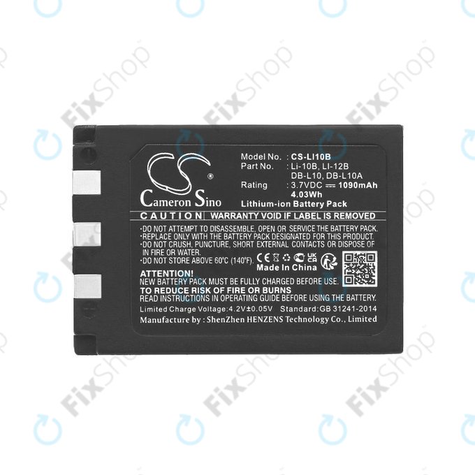 Akkumulátor Olympus C-765 Zoom, Camedia X-3, 1090mAh, Li-Ion, 3.7V, Li-10B, HQ