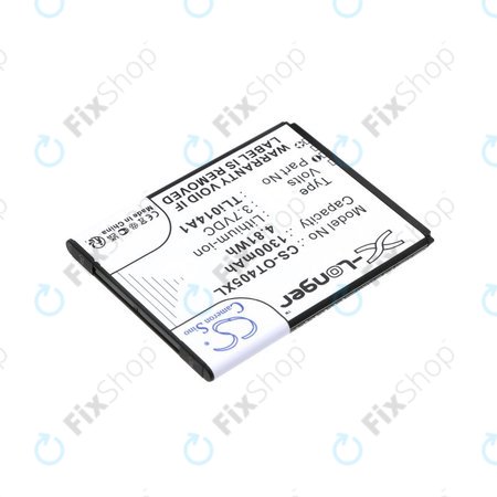 Akkumulátor Alcatel OneTouch Evolve, 1300mAh, Li-Ion, 3.7V, TLi014A1, HQ