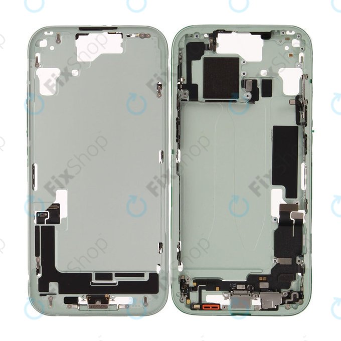 Középső keret akkumulátorral | iPhone 15 | Green | ZD076-00673 | Genuine Apple
