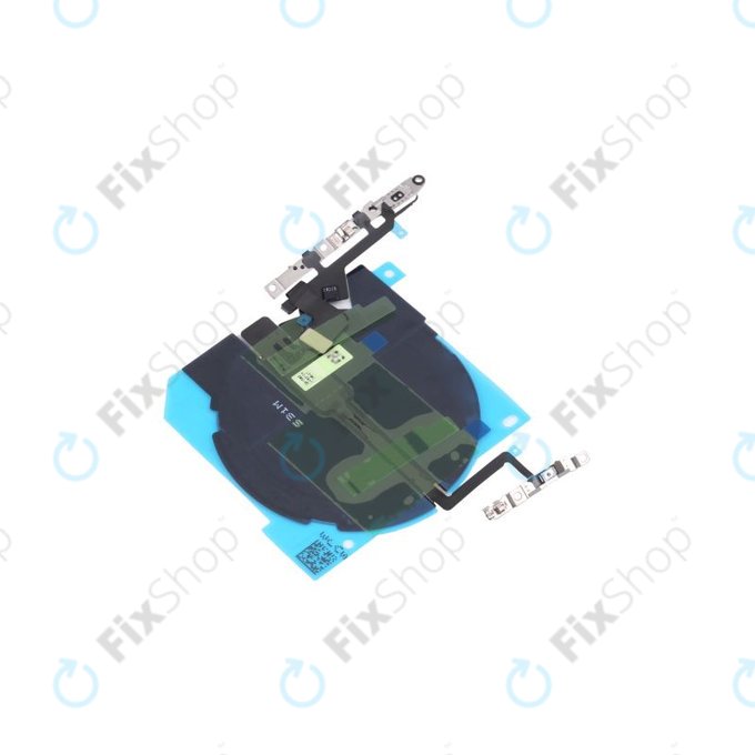 Apple iPhone 14 Pro Max - Vezeték Nélküli Töltő Chip + Bekapcsoló Gomb + Hangerő Gomb Flex Kábel + NFC