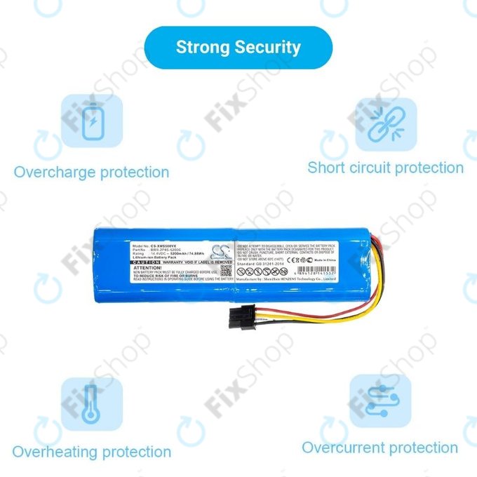 Xiaomi Mi Robot Vacuum Mop-series, Dream-series, Roborock-series - Akkumulátor BRR-2P4S-5200 Li-Ion 14.4V 5200mAh HQ