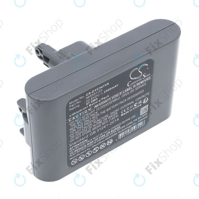 Akkumulátor Dyson DC31, DC34, DC35, DC44, DC56, 2500mAh, Li-Ion, 22.8V, 965557-03, HQ