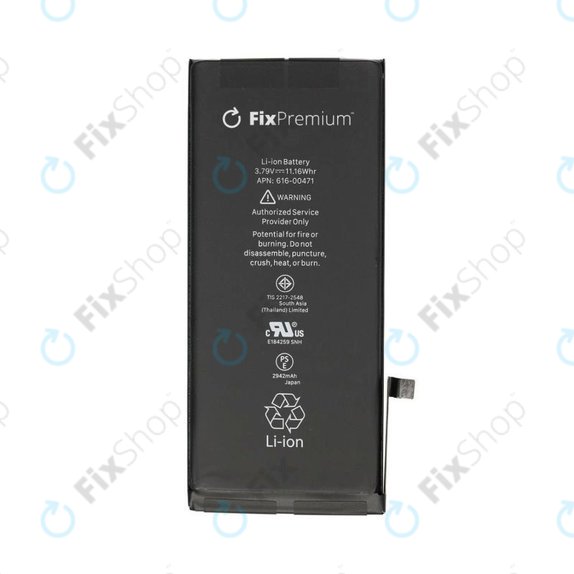 Akkumulátor iPhone XR, 2942mAh, FixPremium