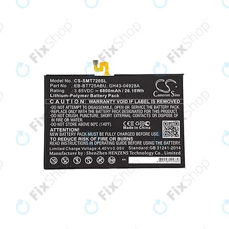 Samsung Galaxy Tab S5E - Akkumulátor EB-BT725ABU 6800mAh HQ