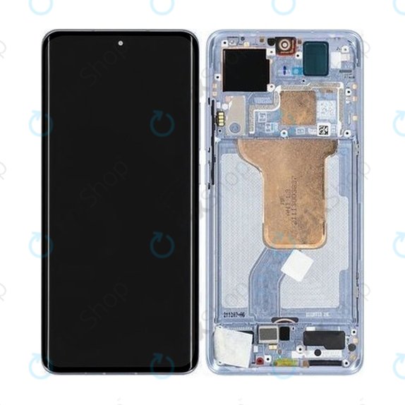 Xiaomi 12, 12X - LCD Kijelző + Érintőüveg + Keret (Blue) - 5600040L3A00 Genuine Service Pack