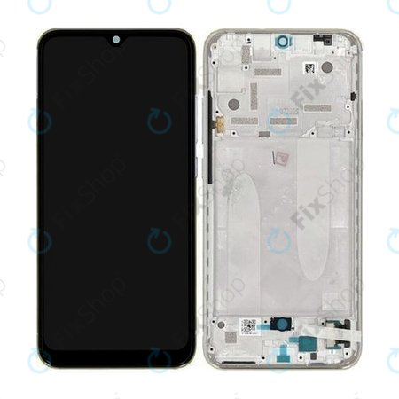 Xiaomi Mi A3 - LCD Kijelző + Érintőüveg + Keret (More than White) TFT