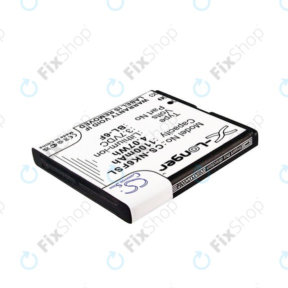 Akkumulátor Nokia N78, N79, N95 8GB, 1100mAh, Li-Ion, 3.7V, BL-6F, HQ