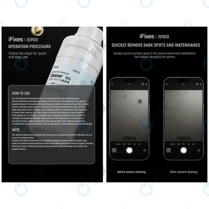 iFixes iS900 - Kameralencse tisztító - 500ml
