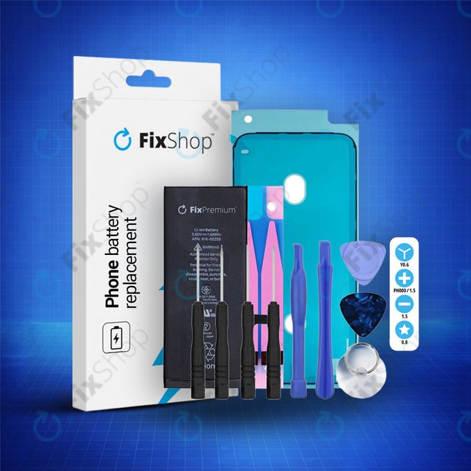 Apple iPhone 7 - Akkumulátor 1960mAh FixPremium + Ragasztó Akkumulátor Rögzítéshez + Ragasztó LCD Kijelzőhöz + Szerszámkészlet - Multipack