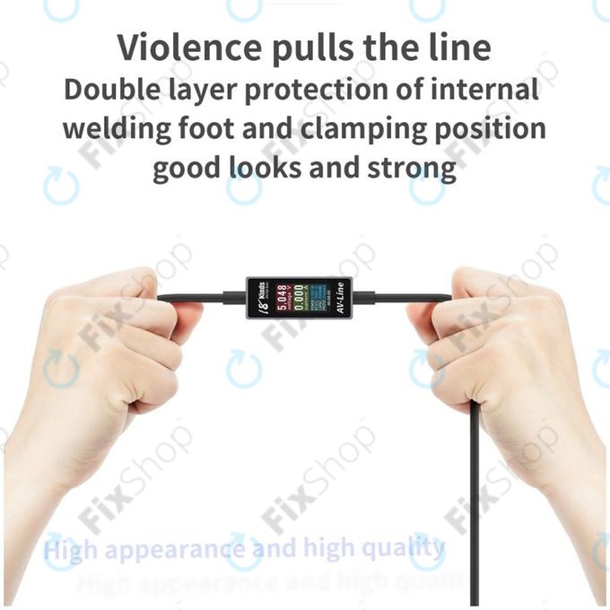 AV-Line - Intelligens Érzékelő Töltőkábel (Lightning - USB-C)