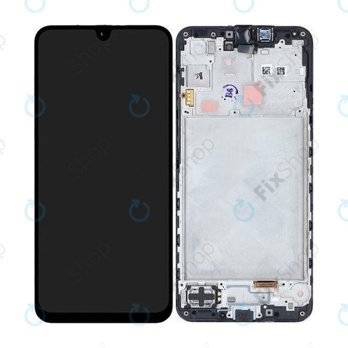 Samsung Galaxy A16 5G - LCD Kijelző + Érintőüveg + Keret (Blue Black) - GH82-36143A Genuine Service Pack