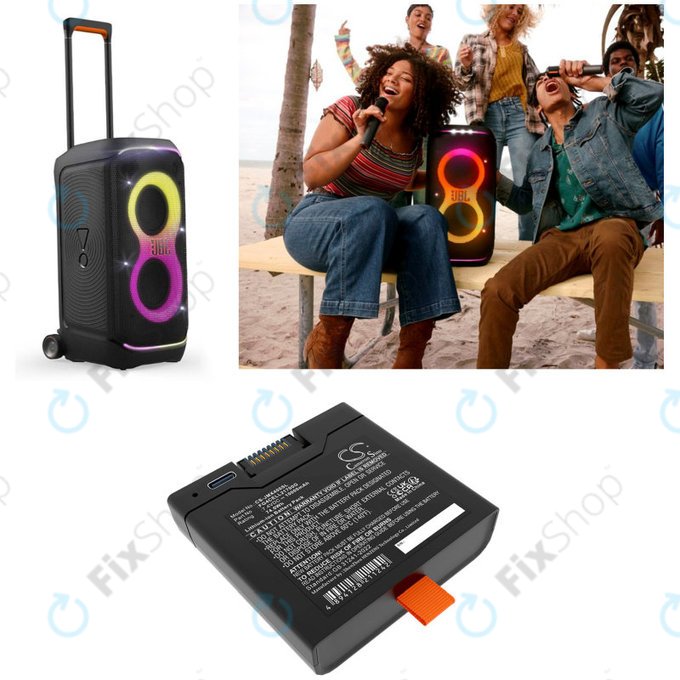 Akkumulátor JBL Partybox Club 320, Partybox Stage 320, Xtreme 4, 10000mAh, Li-Ion, 7.4V, FG4CELL21700G, HQ
