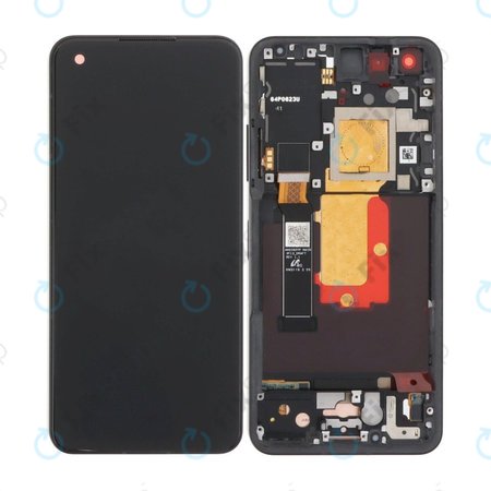 Asus Zenfone 9 AI2202 - LCD Kijelző + Érintőüveg + Keret (Midnight Black) OLED