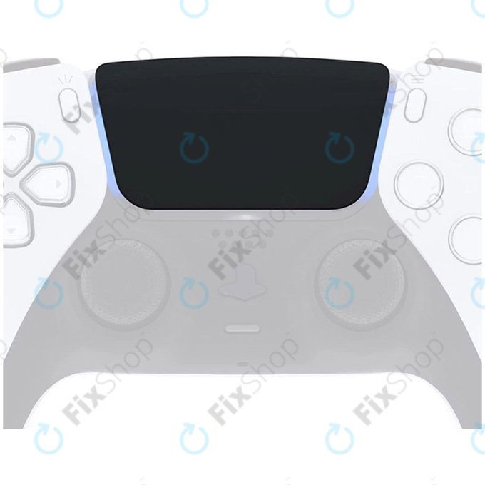Érintőpad burkolat V2.0 (Black) Sony PlayStation 5 DualSense kontroller részére