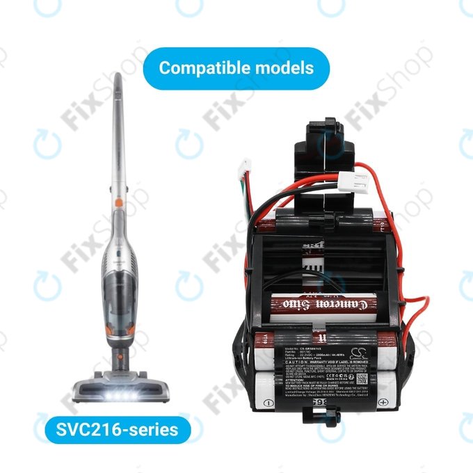 Gorenje SVC-series - Akkumulátor 861790 Li-Ion 22.2V 2000mAh HQ