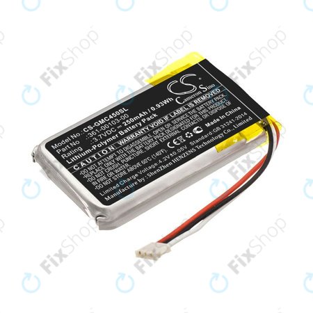 Akkumulátor Garmin DashCam 45, DashCam 46, DashCam 55, DashCam 56, DashCam 66, 250mAh, Li-Pol, 3.7V, 361-00103-00, HQ