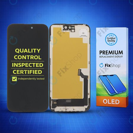 Apple iPhone 15 Plus - LCD Kijelző + Érintőüveg + Keret Hard OLED FixPremium