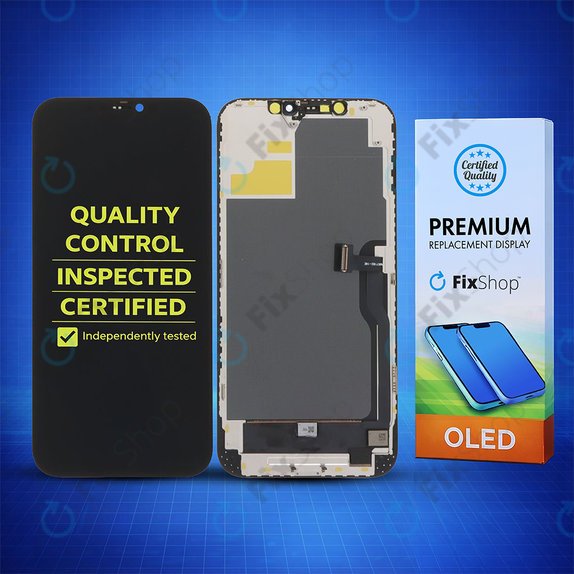Kijelző Soft OLED iPhone 12 Pro Max, Érintőüveg kerettel, DIAGNOSTIC