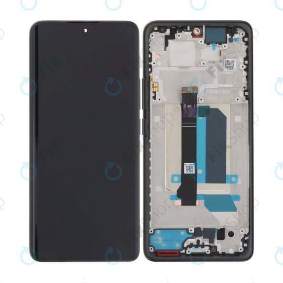 Xiaomi Redmi Note 14 Pro+ 5G 24094RAD4G - LCD Kijelző + Érintőüveg + Keret (Midnight Black) TFT