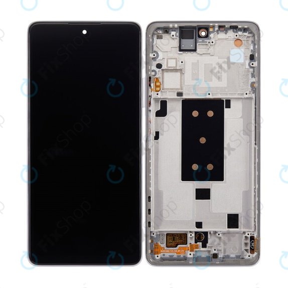 Xiaomi 11T, 11T Pro - LCD Kijelző + Érintőüveg + Keret (Moonlight White) OLED