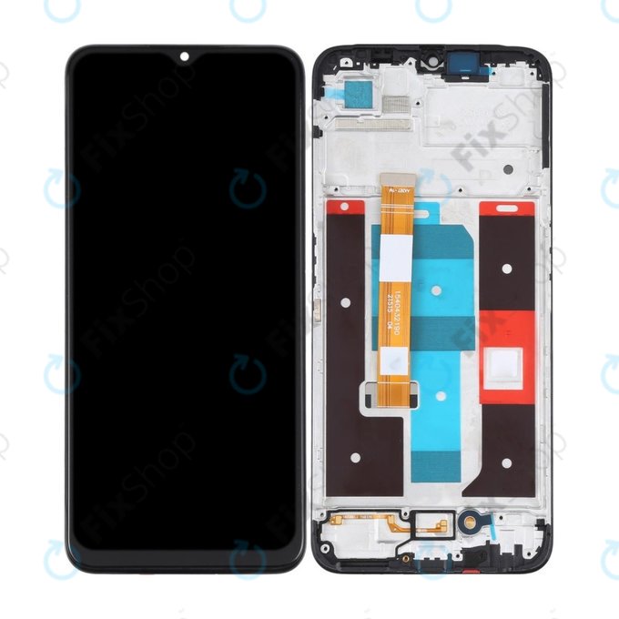 Realme C35 RMX3511 - LCD Kijelző + Érintőüveg + Keret TFT
