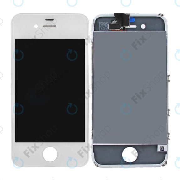 Apple iPhone 4 - LCD Kijelző + Érintőüveg + Keret (White) TFT