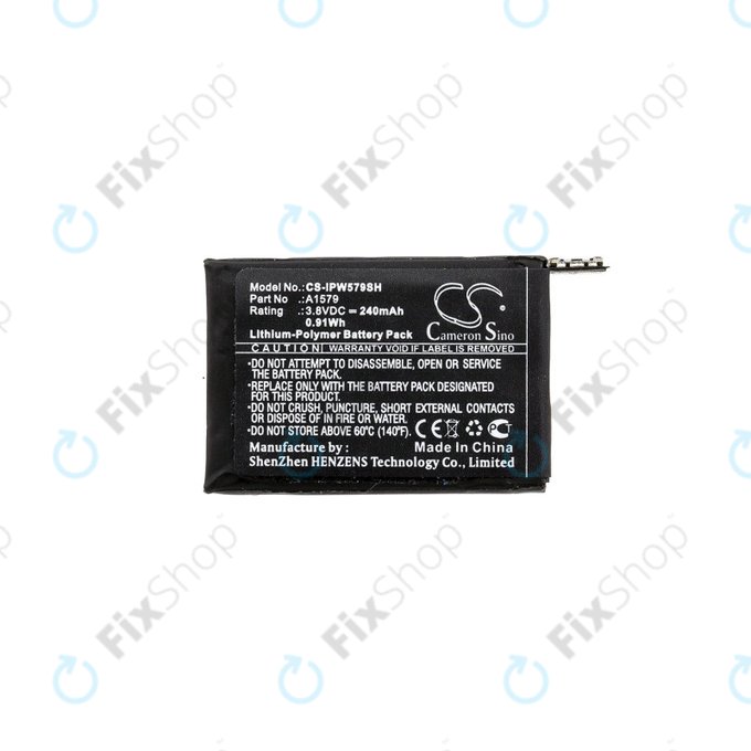 Akkumulátor Apple Watch 1 42 mm, 240mAh, Li-Pol, 3.8 V, A1579, HQ
