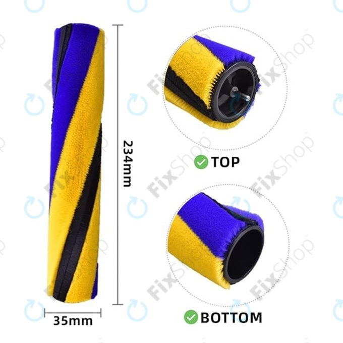 Dyson V11, V12, V15, V15s Detect Submarine - Slim Fluffy Főkefe (Puha Henger)