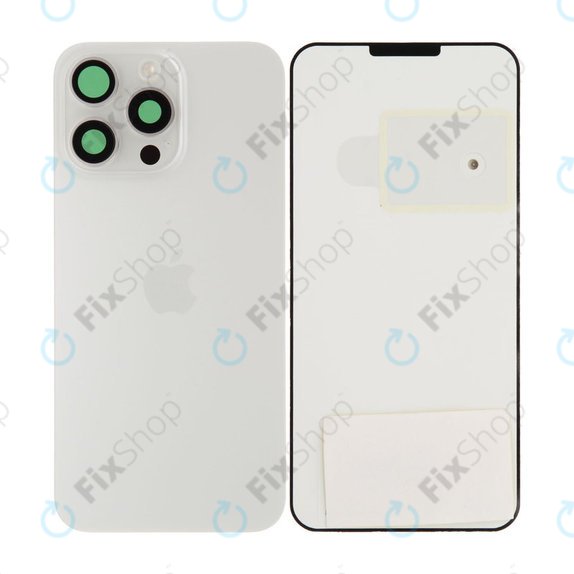 Hátsó Ház Üveg | iPhone 15 Pro Max | White Titanium | 661-36908 | Genuine Apple