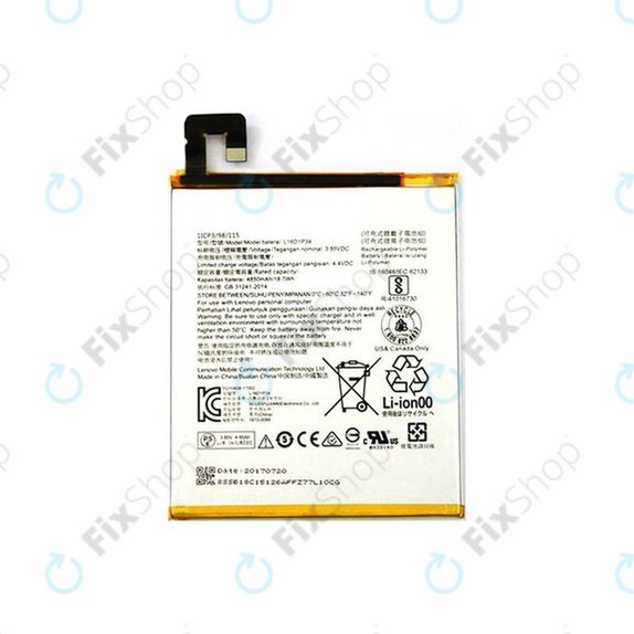 Lenovo Tab 4 8 TB-8704F - Akkumulátor L16D1P34, L20D1P31 4850mAh