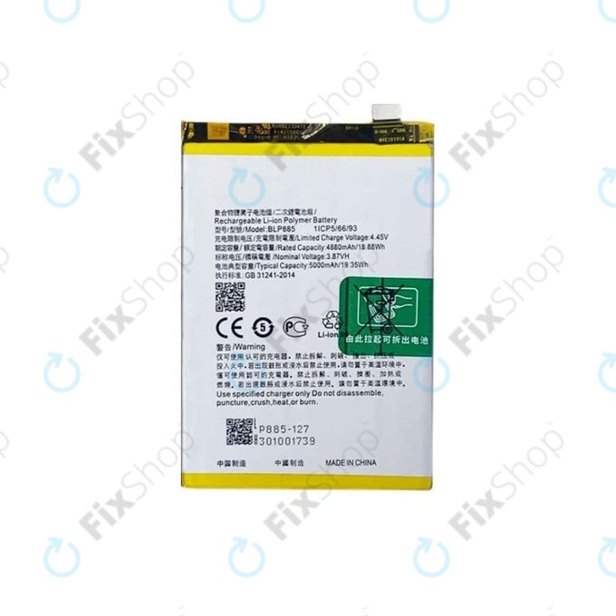 Oppo A96 - Akkumulátor BLP885 5000mAh