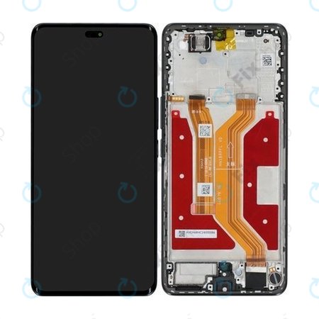 Honor Magic7 Lite - LCD Kijelző + Érintőüveg + Keret (Titanium Black) - 0235AMMM Genuine Service Pack