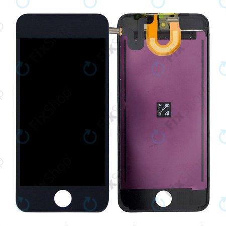 Apple iPod Touch (5th Gen, 6th Gen, 7th Gen) - LCD Kijelző + Érintőüveg + Keret (Black) TFT