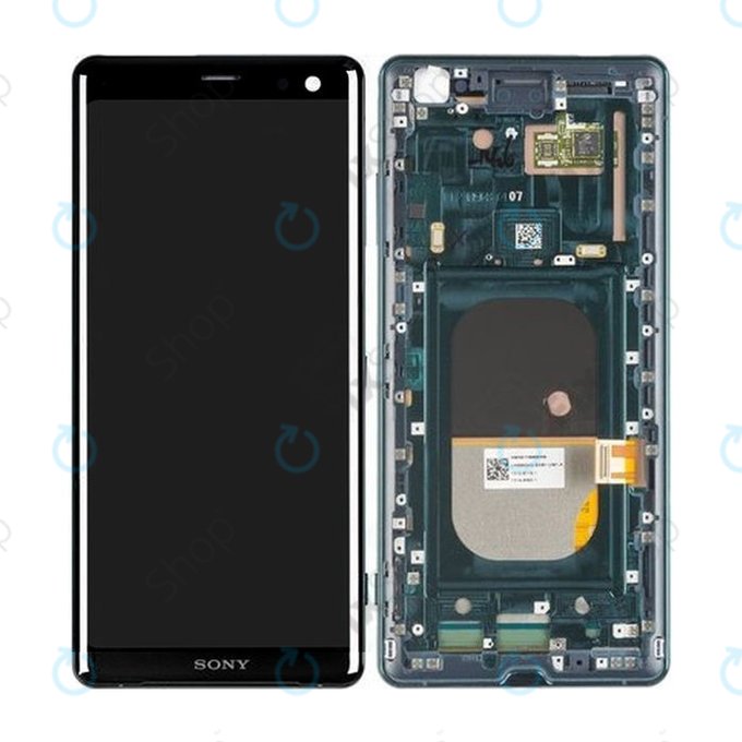 Sony Xperia XZ3 - LCD Kijelző + Érintőüveg + Keret (Forest Green) - 1315-5028 Genuine Service Pack