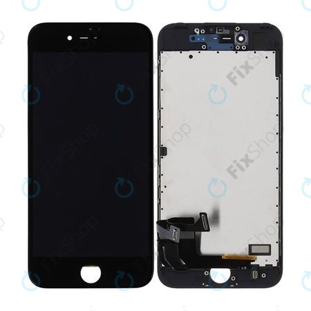 Apple iPhone 7 - LCD Kijelző + Érintőüveg + Keret (Black) In-Cell FixPremium